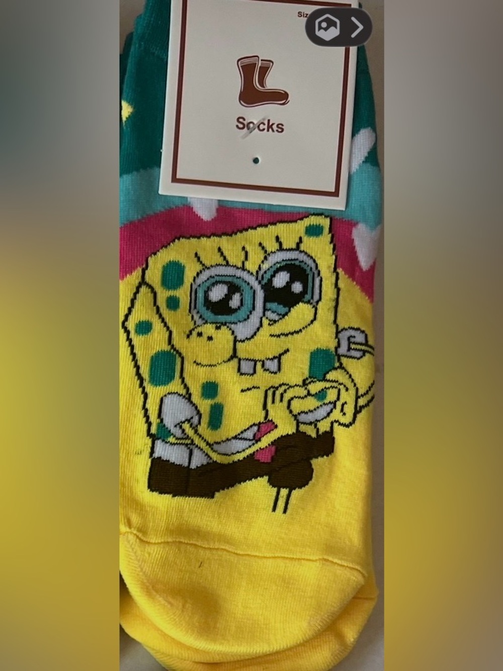 Fashion Ankle Socks w/Sponge Character